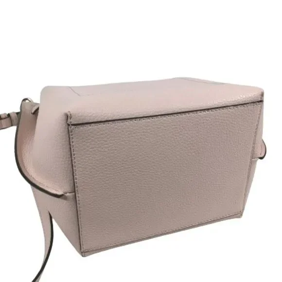 Michael Kors Small Pink Leather Bucket Crossbody Messenger Tote Bag Purse $348